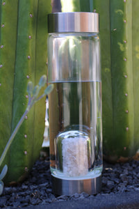 Crystal Infused Water Bottle (Clear Quartz)